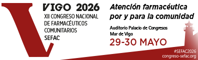 SEFAC 2026 – XII Congreso Nacional de Farmacéuticos Comunitarios. 29 al 30 mayo 2026. Vigo